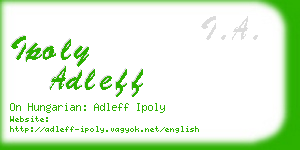 ipoly adleff business card